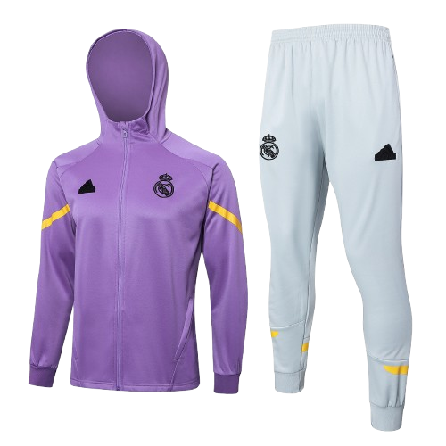 Real Madrid 24/25 - Survêtement à capuche Violet/Blanc concept