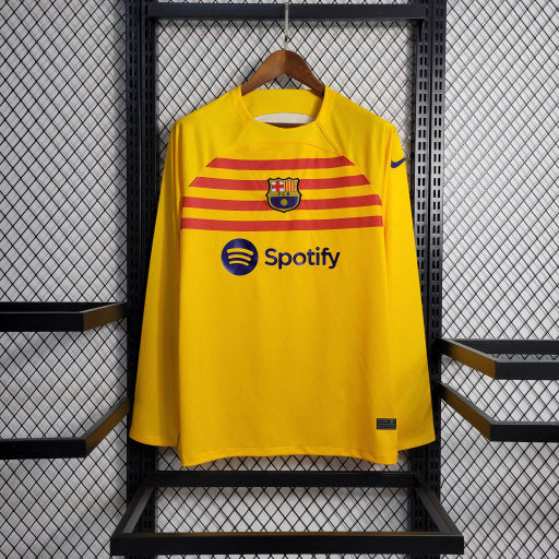 Maillot Extérieur FC Barcelone Manches Longues 2023 2024