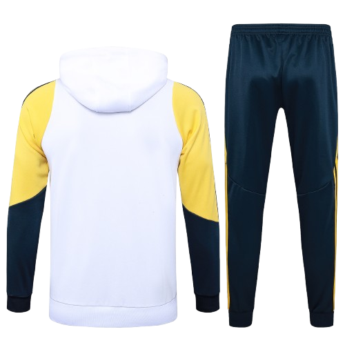 Real Madrid 23/24 - Survêtement à capuche Blanc/Jaune concept